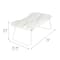 Honey Can Do White Marble Collapsible Folding Lap Desk